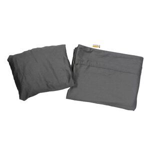 California Design Den TwinXL Sheets Set Gray Cotton EOKO-TEX Bedding Fitted Flat